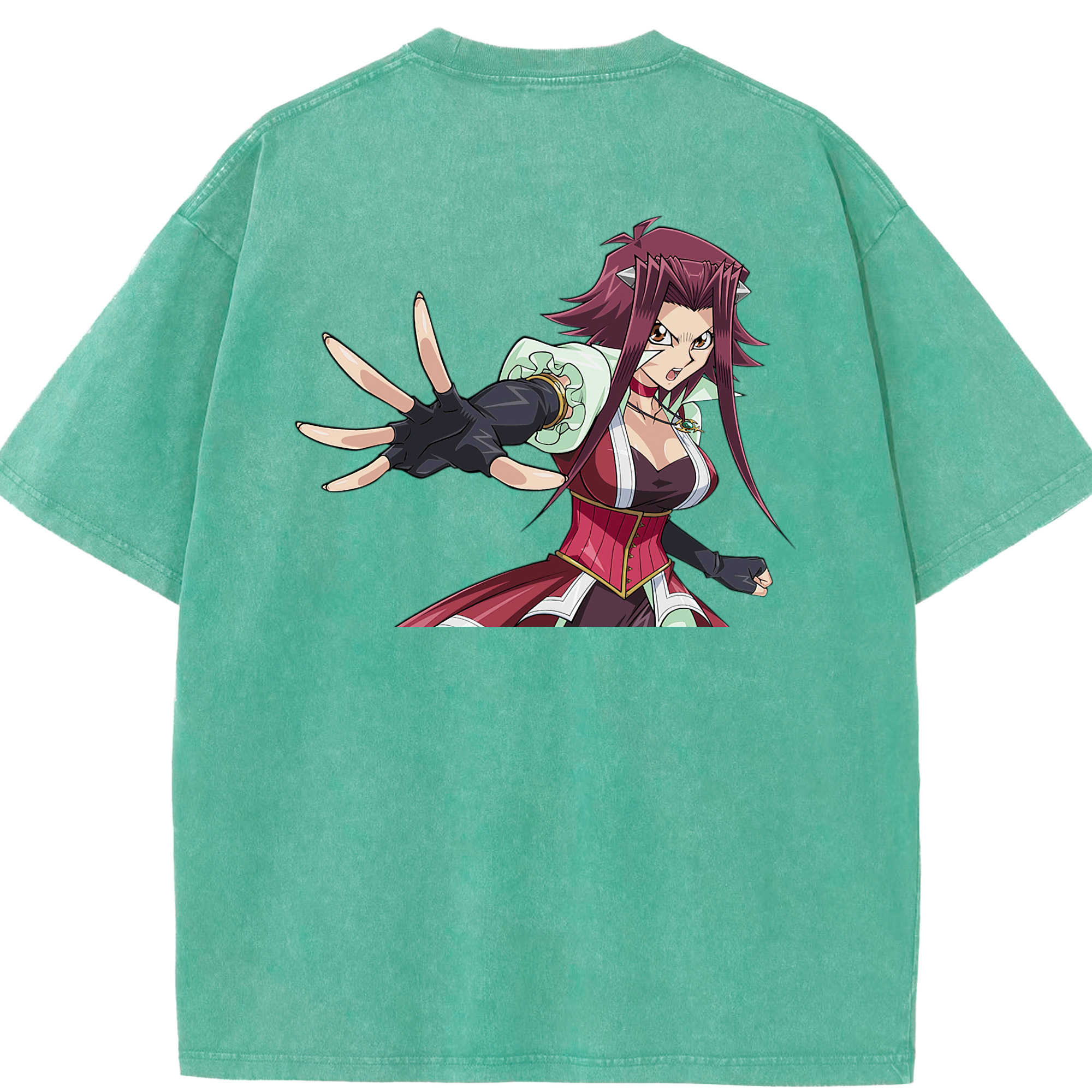 （画像用） 遊☆戯☆王 Yu-Gi-Oh! 綿100% ヴィンテージ風 半袖Tシャツ（背面プリント）